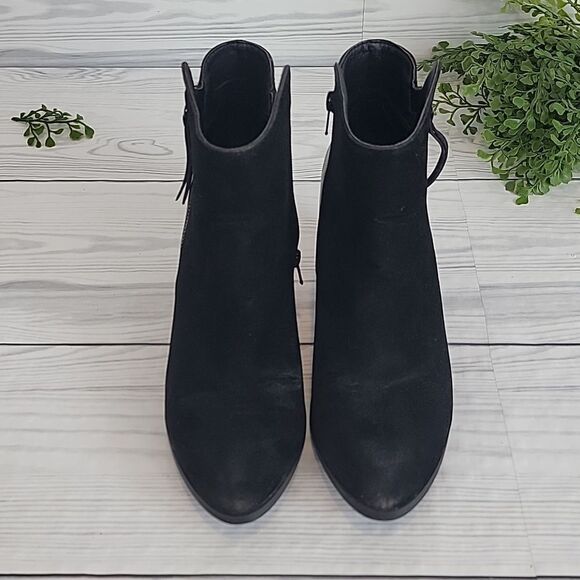 Shoe Dazzle Keke double side zip bootie in black Women's Size 8.5 - Picture 2 of 10